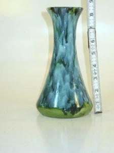 Mid Century Modern Danish Blue & Green Drip Glaze Pottery Retro - Picture 1 of 1