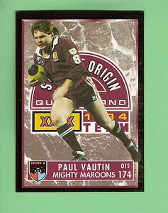 Tarjeta de la liga de rugby serie 2 1994 tarjeta Paul Vautin #174, origen de Queensland, varonil - Imagen 1 de 1