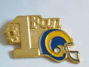 St Louis Rams Pin Vintage NFL Football #1 Fan - Bild 1 von 1