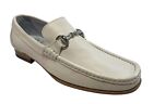 Calzoleria Toscana Men's Slip On White Leather Shoes 8616