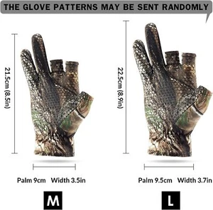 Fingerless Gloves Camouflage Lightweight Gloves Pro Anti-slip Accessories Gifts - Picture 1 of 7