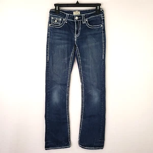 La Idol Bootcut Jeans Women's 5 Blue Denim Cotton Stretch Classic Retro Y2k - Picture 1 of 8