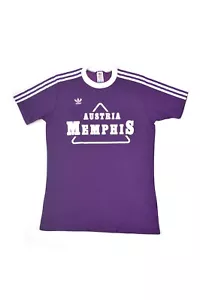 Maglietta calcio casalinga molto rara Adidas Austria Wien Memphis anni '70/80 taglia L - Foto 1 di 6