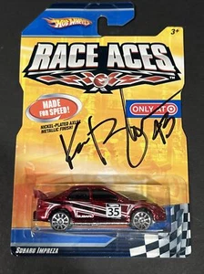 Hot Wheels Target Exclusive 2008 Race Aces Subaru Impreza Red Ken Block Signed - Picture 1 of 5