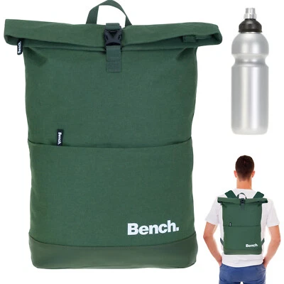Rucksack Herren Jungen Bench Roll-Top A4 Kurierrucksack 64180 1300 Oliv Grün +f
