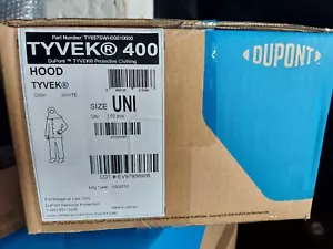 200 Pcs DuPont Tyvek 400 Pullover Disposable Hood Elastic Around Face. 2x100ct - Picture 1 of 1