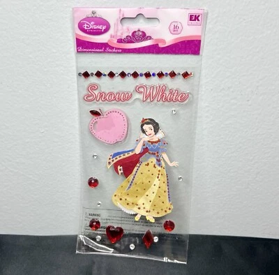 Disney Princess Snow White Cape Apple Gems Scrapbook Dimensional Stickers 16 Pcs - Image 1 of 4