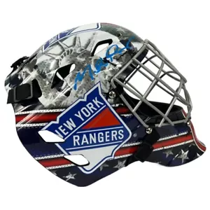 Mike Richter autographed signed fullsize helmet NHL New York Rangers Beckett - Picture 1 of 3