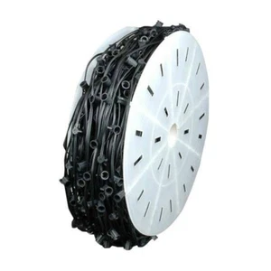 C7 Christmas Light Spool - 500' - 12" Spacing - black-Wire - Picture 1 of 1