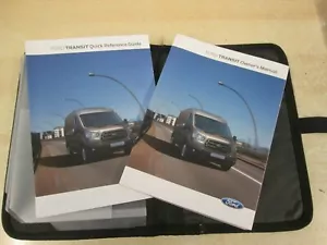 FORD TRANSIT HANDBOOK PACK OWNERS MANUAL 2014-2018 AND WALLET - Picture 1 of 1