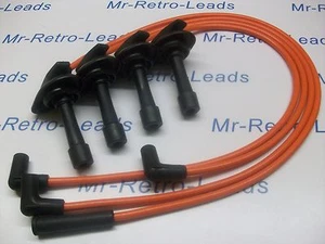 ORANGE 8MM IGNITION LEADS WILL FIT. SUBARU IMPREZA 2.0 TURBO WRX STi RA TYPE HT - Picture 1 of 4