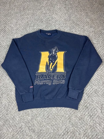 Vintage Murray State Crewneck Sweatshirt Adult Size Medium Blue Pullover Mens Cover