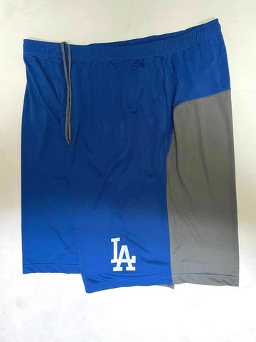 LOS ANGELES DODGERS MLB MENS 2 TONE PERFORMANCE SHORTS DRI FIT WORKOUT NEW Cover