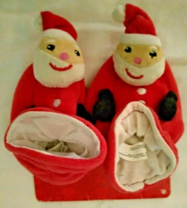 Santa Claus Christmas baby bootie shoes Christmas gift for babies US seller 6-12 - Picture 1 of 5