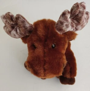 Vintage 2002 13" TY Moose Plush with Antlers - Picture 1 of 10
