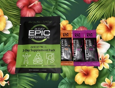 Instant Drink2Shrink ~ 3 días súper limpieza jugo de desintoxicación y kit de cápsulas épicas de 3 días Foto 1 de 4