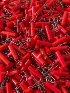 Heavy Duty Zip Slider In Red or Blue ,Running Ledger Zip Boom Sea & Boat Fishing - Picture 1 of 3