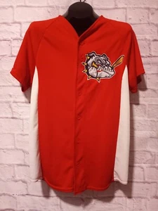 Augusta Sportswear Georgia Bulldogs #24 Men's Red Button Up Baseball Jersey Sz S - Picture 1 of 11