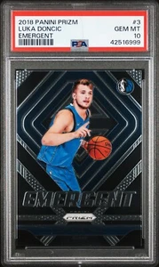 2018-19 Panini Prizm Emergent Luka Doncic #3 PSA 10 GEM MT Rookie RC - Picture 1 of 2