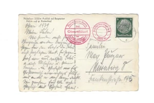 GERMANY 1939 Picture Post card sent from Obersdorf - Picture 1 of 2