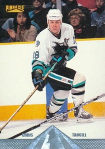 1996-97 Pinnacle PREMIUM STOCK #71 CHRIS TANCILL - San Jose Sharks