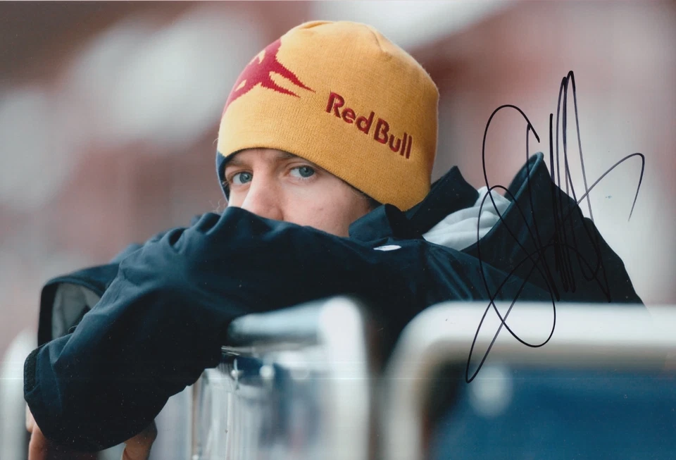 Sebastian Vettel Hand Signed Red Bull F1 12x8 Photo 3. - Image 1 of 1