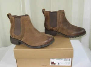 NIB UGG Bonham II Water-Resistant Leather Chelsea/Gore Bootie US 6/37 Chipmunk - Picture 1 of 12