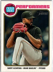Sandy Alcantara 2023 Topps Heritage New Age Performers #NA-25 Miami Marlins - Picture 1 of 2