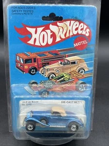 1981 Hot Wheels Black Walls No. 3290 BLUE 31 ROLLS ROYCE NON WHITE WALL - Picture 1 of 3