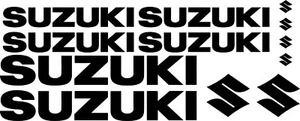 12 Piezas Calcomanías Adhesivas Suzuki, Motocicleta Moto Bandit GSX GSXR SV650 Subasta - Imagen 1 de 2