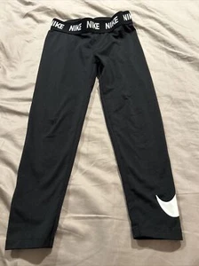 Nike leggings Sz 6 Child’s Black Leggings - Picture 1 of 5