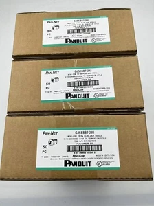 Panduit CAT5E Network Jack Module Gigabit blue CJ5E88TGBU * A box of 50 pieces - Afbeelding 1 van 11