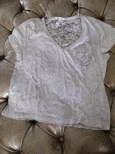 Aeropostale Shirt Womens Extra Large Gray Preppy Casual Ladies - Picture 1 of 6