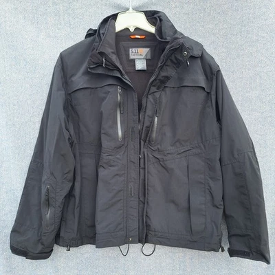 Parka táctica 3 en 1 5.11 para hombre 2XL abrigo chaqueta y chaleco negro nailon Foto 1 de 4