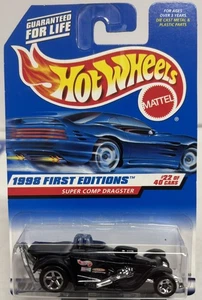 Hot Wheels 1998 primeras ediciones Super Comp Dragster No. 655 #2de40 coches (K) - Imagen 1 de 4