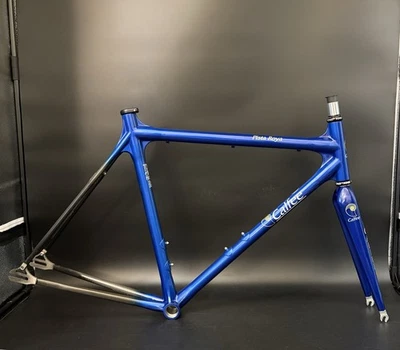 Cuadro de carbono Calfee Pista Roya azul 56 cm bicicleta de pista cuadro de engranaje fijo Foto 1 de 4