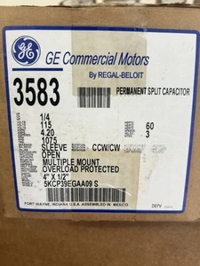 Motor soplador GE 3583 5KCP39EGAA09S 1/4 HP 115 V 1075 RPM 60 HZ - Imagen 1 de 3