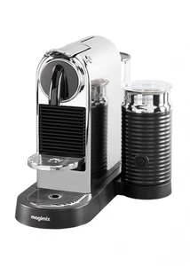 Nespresso Chrome Citiz Coffee Pod Machine with Milk Frother Espresso Machine - Picture 1 of 6