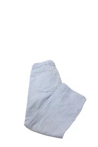 Il Gufo Boys Cotton Striped Drawstring Slip-on Pants Blue White Size 4 - Picture 1 of 6