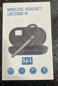 Bluetooth Headset V5.3, Wireless Bluetooth Earpiece with 600mAh Charging Case - Picture 1 of 4
