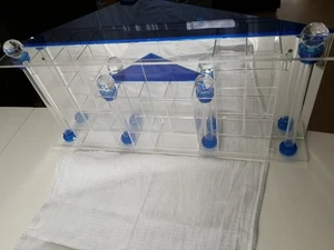 Gebäude-Säulen Plexyglas Sammlervitrine Tür Spiegelrückwand Setzkasten 61 x 34cm - Bild 1 von 15