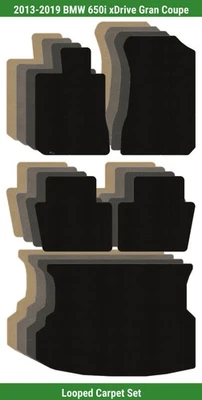 Custom Classic Loop Carpet Mat Set for BMW 650i xDrive Gran Coupe (5 pieces) #UR - Image 1 of 4