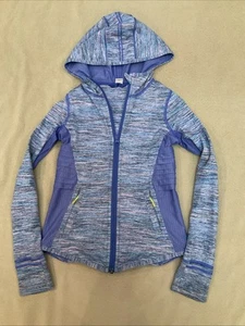 Ivivva 7 Jacket Girls Lululemon Purple Hooded Long Sleeve - Picture 1 of 4