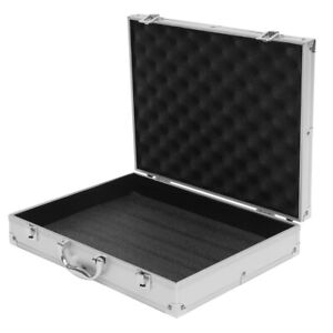 Aluminum Case - 14.5" Locking Metal Briefcase with Foam-