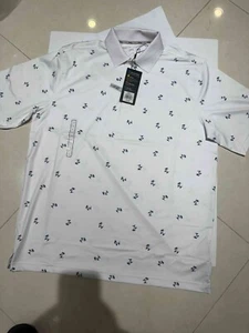 Camisa Polo Walter Hagen PALM TREE Hombres Talla L Blanca 11 Grandes Rendimiento de Golf Nueva con Etiquetas - Imagen 1 de 3