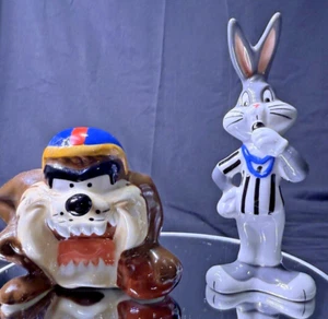 Bugs Bunny & Taz Football Salz & Pfefferstreuer Looney Tunes 1998 Gibson Vintage! - Bild 1 von 12