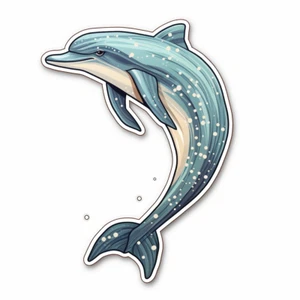 Autoaufkleber Sticker Niedlicher Delfin Aufkleber - Picture 1 of 1