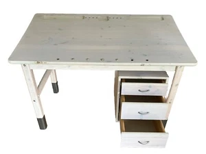 Kinder Holzschreibtisch mit Rollcontainer - Bild 1 von 3