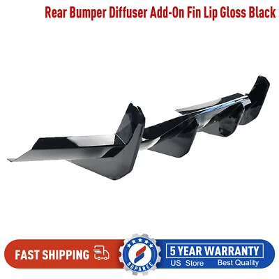 Labio difusor parachoques trasero fibra de carbono real para Chevrolet Corvette C8 Stingray 20+ Foto 1 de 4