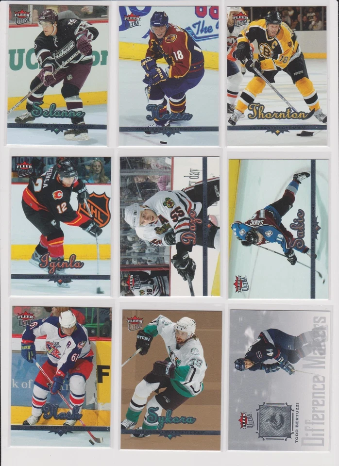 2005-06 Ultra Hockey U-pick NM you pick base stars Hall of Famers inserts - Image 1 of 1